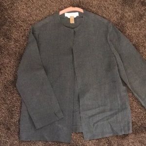 Max Mara grey button up cover up